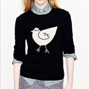 J crew hen sweater navy wool cashmere L